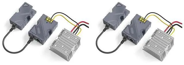 Alt view image 3 of 4 - 2X For Starlink Poe Injector 150W Dish Cable Adapter To RJ45 Car DC Step UP Converter 12V To 48V For Starlink V2 O