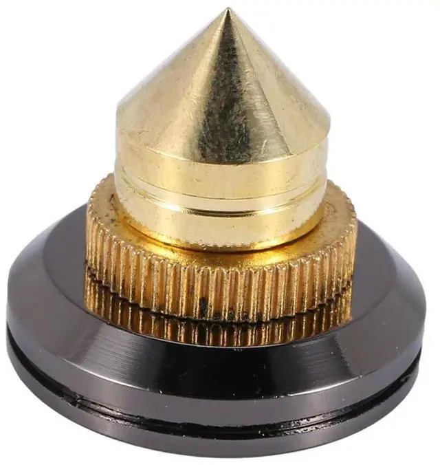 Alt view image 2 of 4 - 80 Set Golden-Plated Speaker Spikes, Speaker Stands CD Audio Subwoofer Amplifier Turntable Isolation Feet