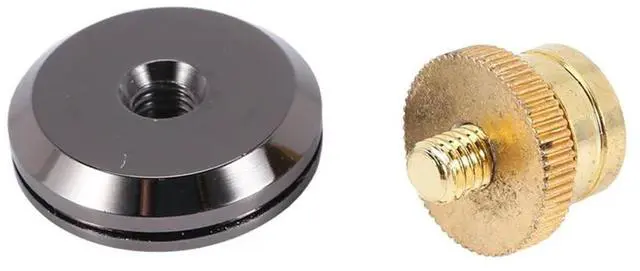 Alt view image 3 of 4 - 80 Set Golden-Plated Speaker Spikes, Speaker Stands CD Audio Subwoofer Amplifier Turntable Isolation Feet