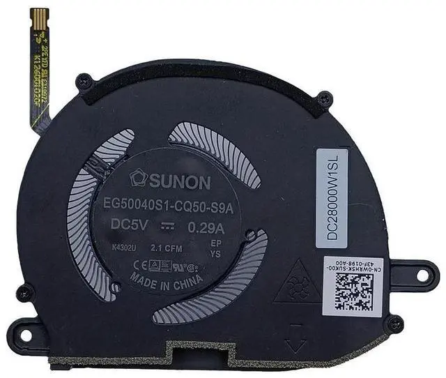 Alt view image 3 of 3 - 0XTRJG 0WRH5K  for XPS 13 PLUS  9320 Laptop Cooling Fan CPU Fan Cooler DC28000W0SL