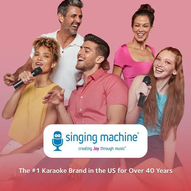 Alt view image 6 of 6 - Carpool Karaoke Machine for Kids & Adults, Carpool Karaoke The Mic 2.0 - Wireless & Bluetooth Karaoke Microphone with Voice Changing Sound Effects as White Elephant Gift - Rose Gold