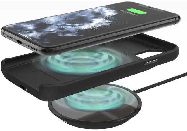 Alt view image 8 of 12 - mophie Juice Pack Access - Ultra-Slim Wireless Charging Battery Case - Made for Apple iPhone 11 Pro Max - Black