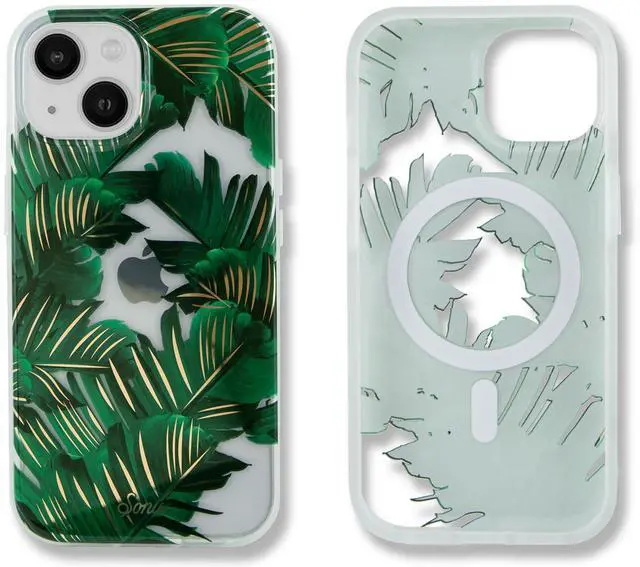 Main image of Sonix Case for iPhone 15, 14, 13 | Compatible with MagSafe | 10ft Drop Tested | Bahama Palm Leaves