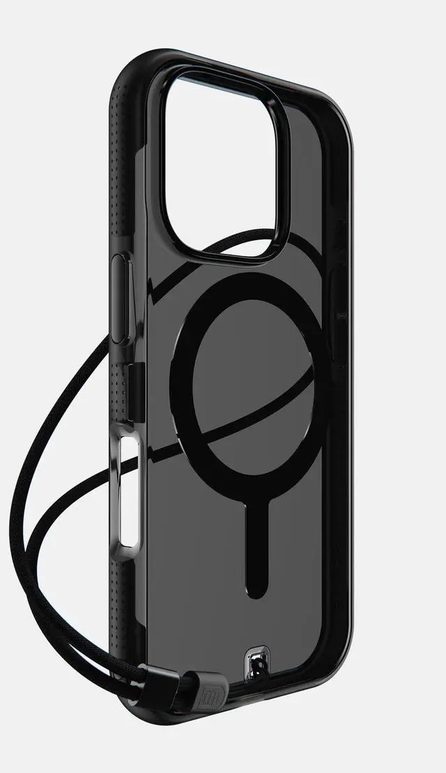 Alt view image 7 of 7 - BodyGuardz Ace Pro Compatible with iPhone 16 Pro Case - Shockproof Cover with 18FT Drop Tested - Compatible with MagSafe - Wireless Charging - Responsive Buttons - Orange/Ombre (Smoke/Black)