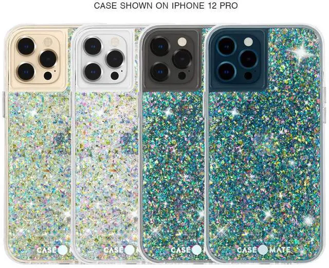 Alt view image 5 of 7 - Case-Mate - Twinkle - Case for iPhone 12 and iPhone 12 Pro (5G) - 10 ft Drop Protection - 6.1 inch - Confetti