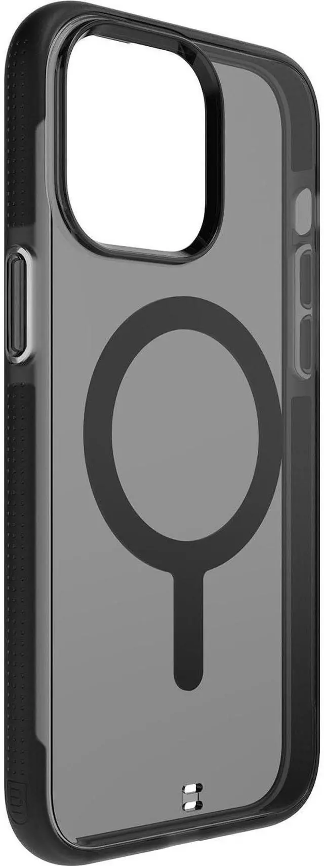 Alt view image 10 of 12 - BodyGuardz Ace Pro for iPhone 15 Pro Max Case,Heavy Duty Shockproof Cover with 18FT Military Grade Drop Tested, Compatible with MagSafe, Wireless Charging, Responsive Buttons - Smoke/Black
