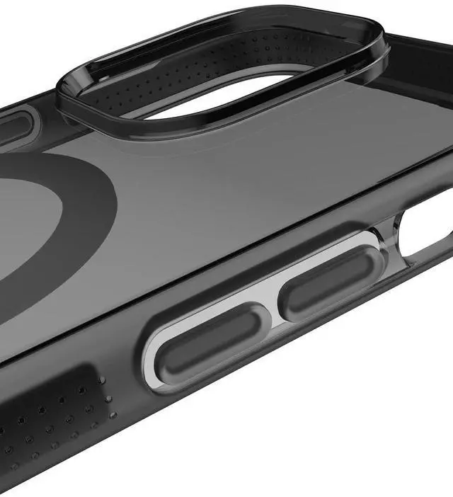 Alt view image 12 of 12 - BodyGuardz Ace Pro for iPhone 15 Pro Max Case,Heavy Duty Shockproof Cover with 18FT Military Grade Drop Tested, Compatible with MagSafe, Wireless Charging, Responsive Buttons - Smoke/Black