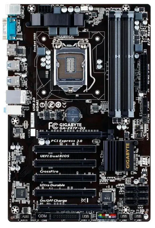 Alt view image 2 of 4 - GA-Z87P-D3 For Z87 LGA 1150 ATX Motherboard DDR3 TARJETA MAD 32GB