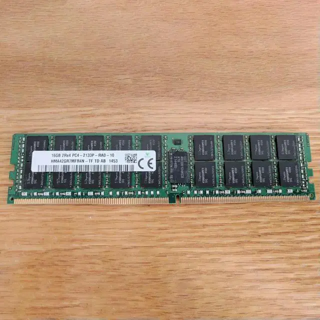 Alt view image 3 of 4 - RAM 16GB DDR4 2133 HMA42GR7MFR4N-TF 2RX4 PC4-2133P ECC For SK Hynix Server Memory