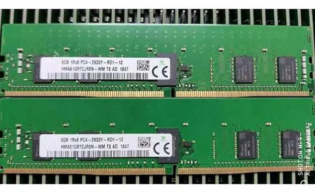 Main image of 1 Pcs 8GB RAM 8G DDR4 2933MHz ECC REG RDIMM PC4-2933Y For SK Hynix Server Memory