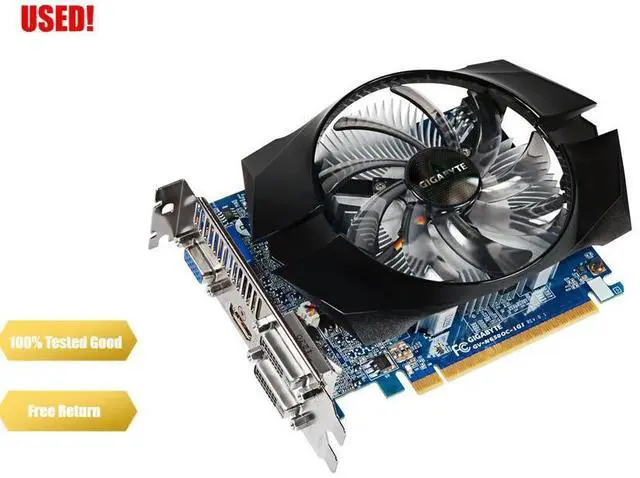 Main image of graphics card GV-N650OC-1GI uses GeForce GTX 650 graphics chip Built-in 1024MB GDDR5 graphics memory