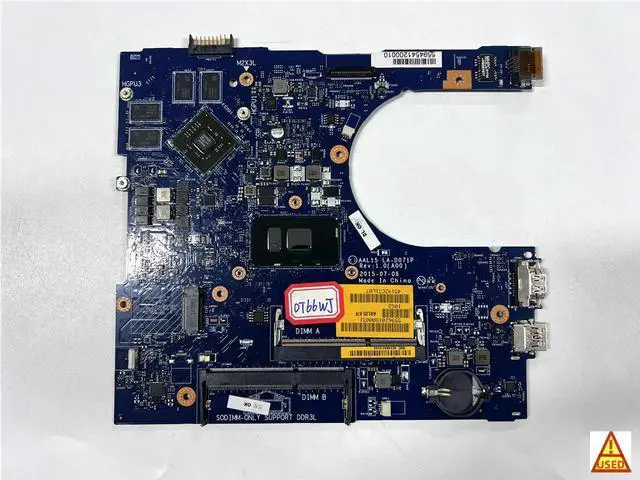 Main image of Laptop Motherboard CN-0T66WJ LA-D071P FOR 5459 5559 5759 with SR2EY i5-6200U 100% WorkingTest Passed