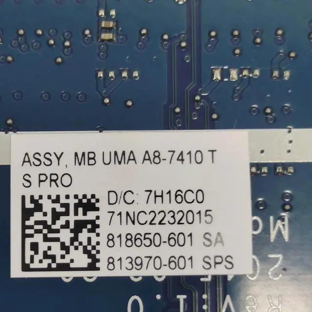 Alt view image 2 of 4 - LAPTOP MOTHERBOARD 813970-501 LA-C781P FOR 15-AF A8-7410 Fully Tested and Works ly