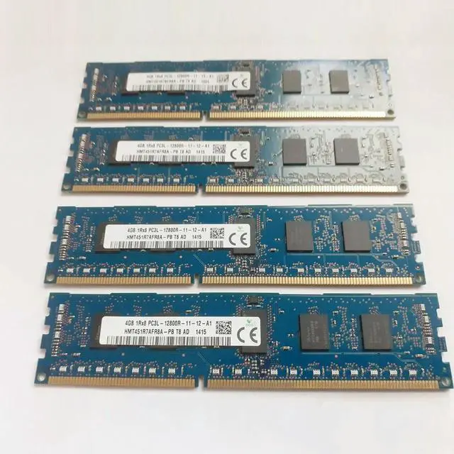 Alt view image 3 of 4 - RAM 4GB DDR3L 1600MHz ECC 1RX8 PC3L-12800R HMT451R7AFR8A-PB For SK Hynix Memory 1600