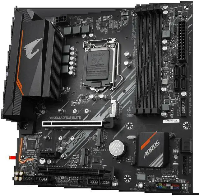 Alt view image 3 of 4 - GA B460MELITEMicro-ATX B460 DDR4 M.2 128G Support 10 gen LGA 1200 CPUMotherboard