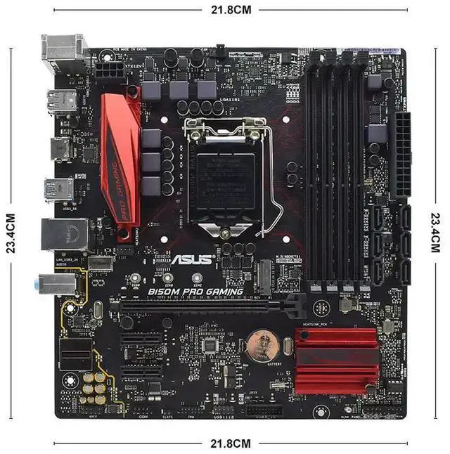 Alt view image 4 of 4 - B150M PRO GAMING LGA 1151 B150 B150M Desktop PC Motherboard DDR4 64GBM.2 HDMI PCI-E 3.0