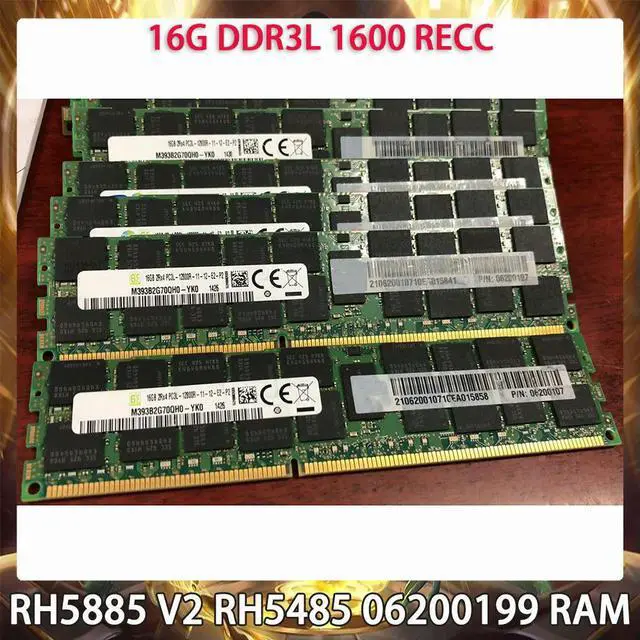 Main image of For RH5885 V2 RH5485 06200199 Server Memory 16GB DDR3L 1600MHz RECC 16G RAM