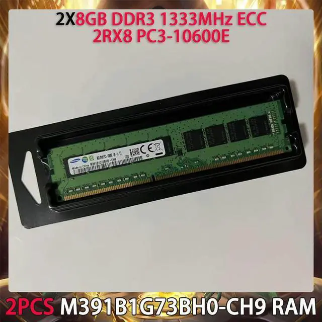 Alt view image 2 of 4 - 2PCS M391B1G73BH0-CH9 RAM For 8GB DDR3 1333MHz ECC 2RX8 PC3-10600E Server Memory
