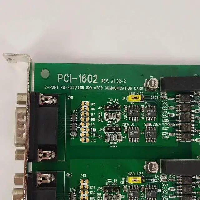 Alt view image 2 of 4 - For Advantech Capture Card 2-PORT RS-422/485 ISOLATED COMMUNICATION CARD PCI-1602 REV.A1