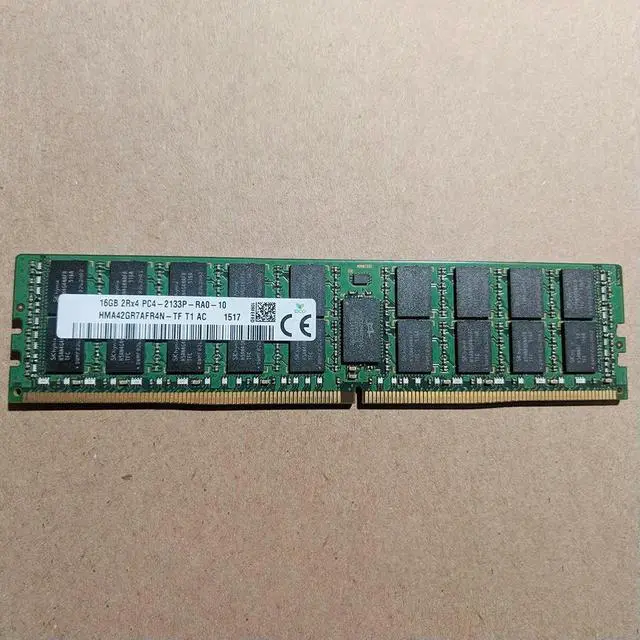 Alt view image 2 of 4 - For SK Hynix RAM HMA42GR7AFR4N-TF 16GB DDR4 2133MHz ECC REG 2RX4 PC4-2133P Server Memory