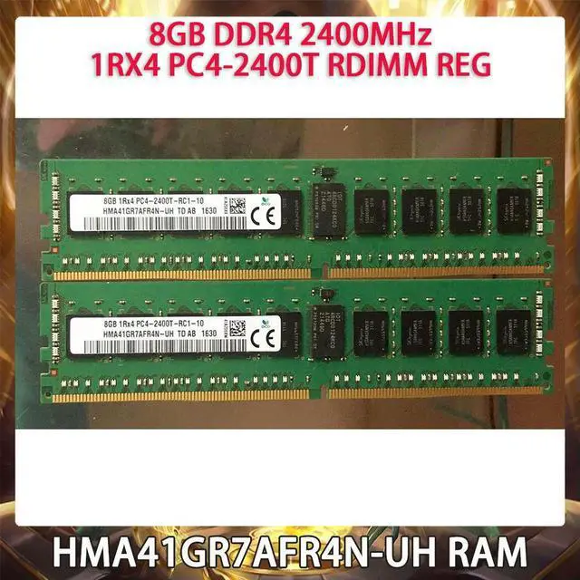 Main image of RAM HMA41GR7AFR4N-UH For SK Hynix 8GB DDR4 2400MHz 1RX4 PC4-2400T RDIMM REG Server Memory