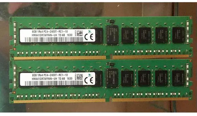 Alt view image 3 of 4 - RAM HMA41GR7AFR4N-UH For SK Hynix 8GB DDR4 2400MHz 1RX4 PC4-2400T RDIMM REG Server Memory