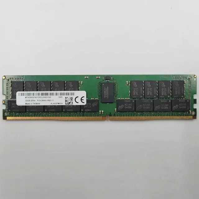 Alt view image 2 of 4 - 1 Pcs For MT RAM 32G 32GB 2RX4 2666 PC4-2666V MTA36ASF4G72PZ-2G6D1QG DDR4 Memory