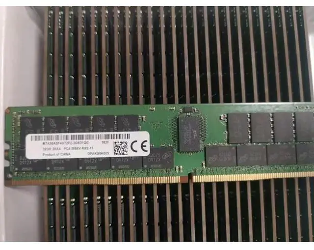 Alt view image 3 of 4 - 1 Pcs For MT RAM 32G 32GB 2RX4 2666 PC4-2666V MTA36ASF4G72PZ-2G6D1QG DDR4 Memory