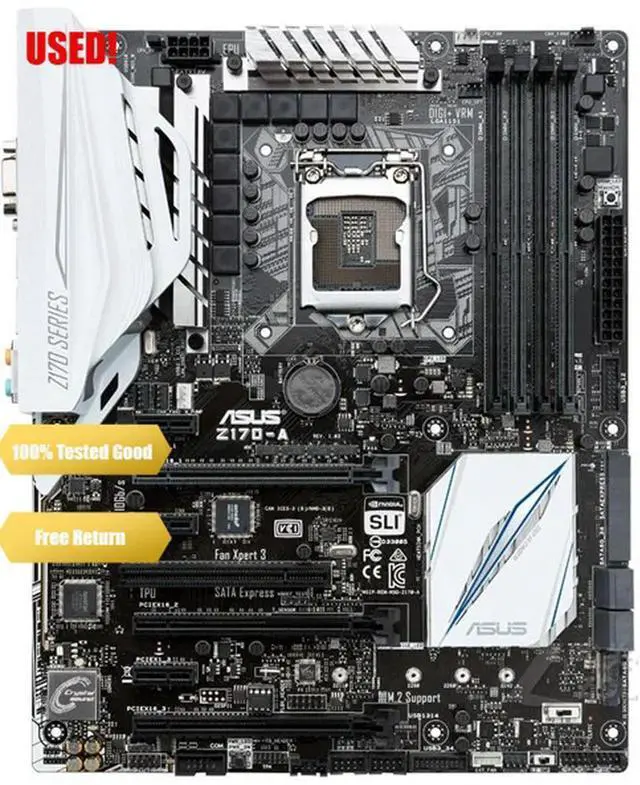 Alt view image 2 of 4 - Z170-A Desktop Motherboard Z170 Socket LGA 1151 i7 i5 i3 DDR4 64G SATA3 USB3.0 ATX On Sale