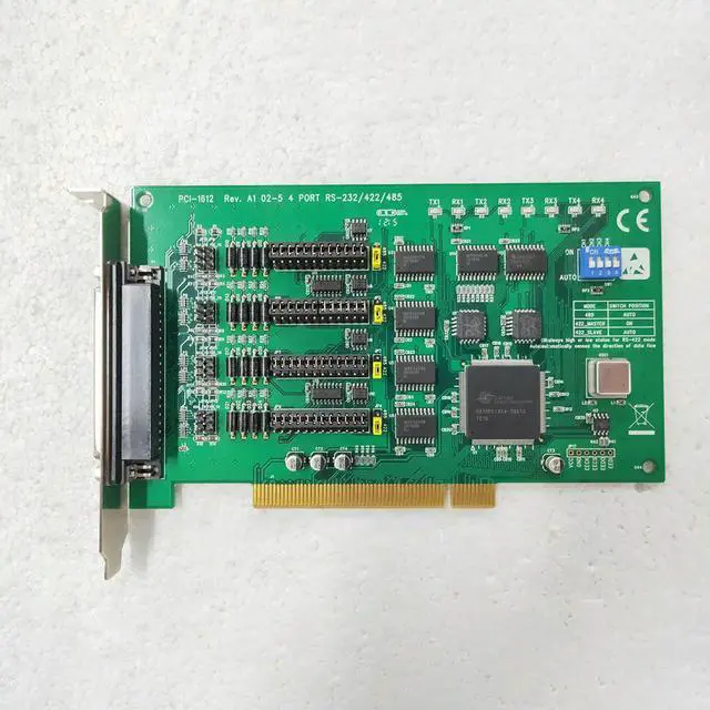 Alt view image 3 of 3 - 4 PORT RS-232/422/485 Data Capture Card For Advantech PCI-1612 REV A1 02-1/02-2/02-5