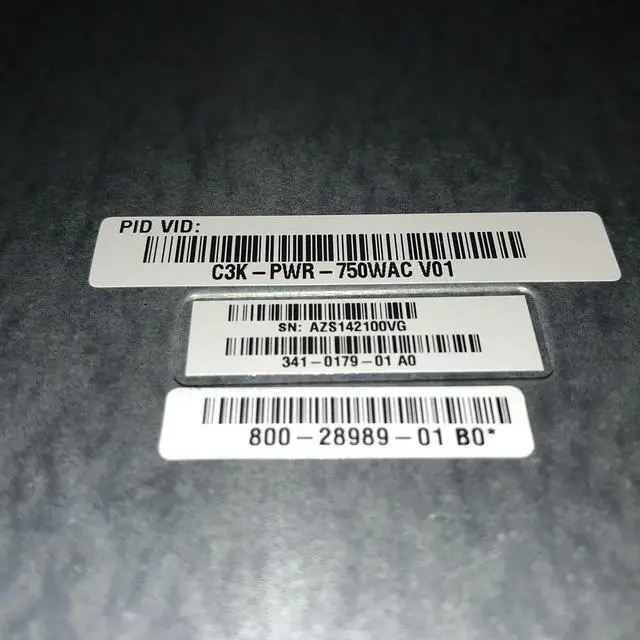 Main image of C3K-PWR-750WAC For 3560E-48PD/24PD 3750E Switch Power Supply