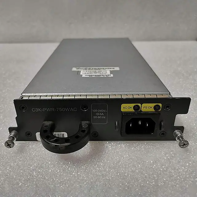 Alt view image 2 of 3 - C3K-PWR-750WAC For 3560E-48PD/24PD 3750E Switch Power Supply