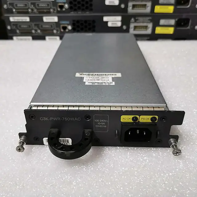 Alt view image 3 of 3 - C3K-PWR-750WAC For 3560E-48PD/24PD 3750E Switch Power Supply