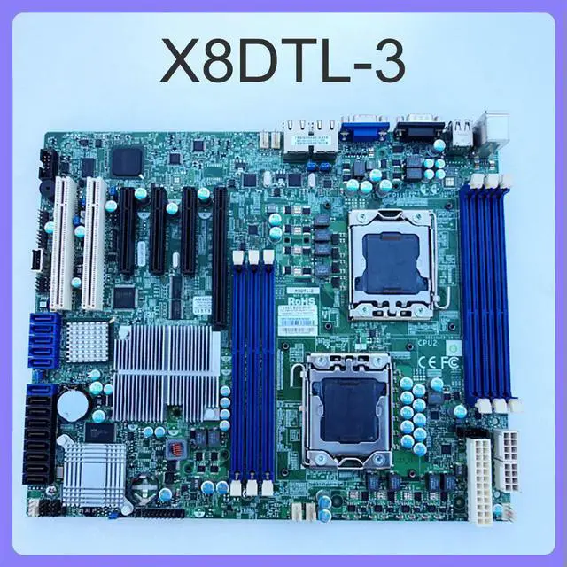 Main image of DDR3 SATA2 PCI-E 2.0 Xeon processor 5600/5500 series For S Server Motherboard X8DTL-3