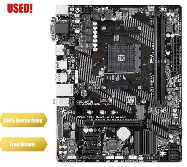 Main image of UsedGA A320M S2HMotherboard Socket LGA 1151 DDR4 USB3.0 SATA3.0 VGA+DVI+HDMI