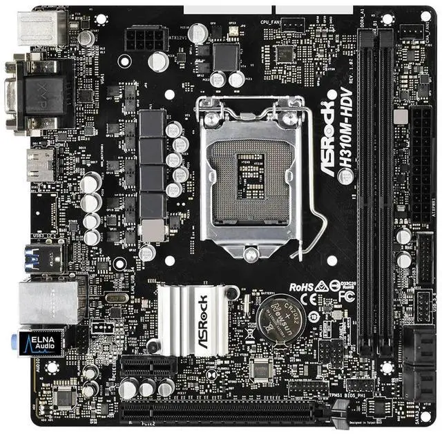 Alt view image 2 of 4 - UsedH310M HDV ITX Desktop Motherboard H310 LGA1151 DDR4