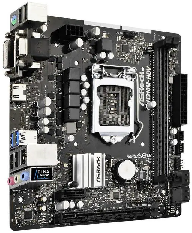 Alt view image 4 of 4 - UsedH310M HDV ITX Desktop Motherboard H310 LGA1151 DDR4
