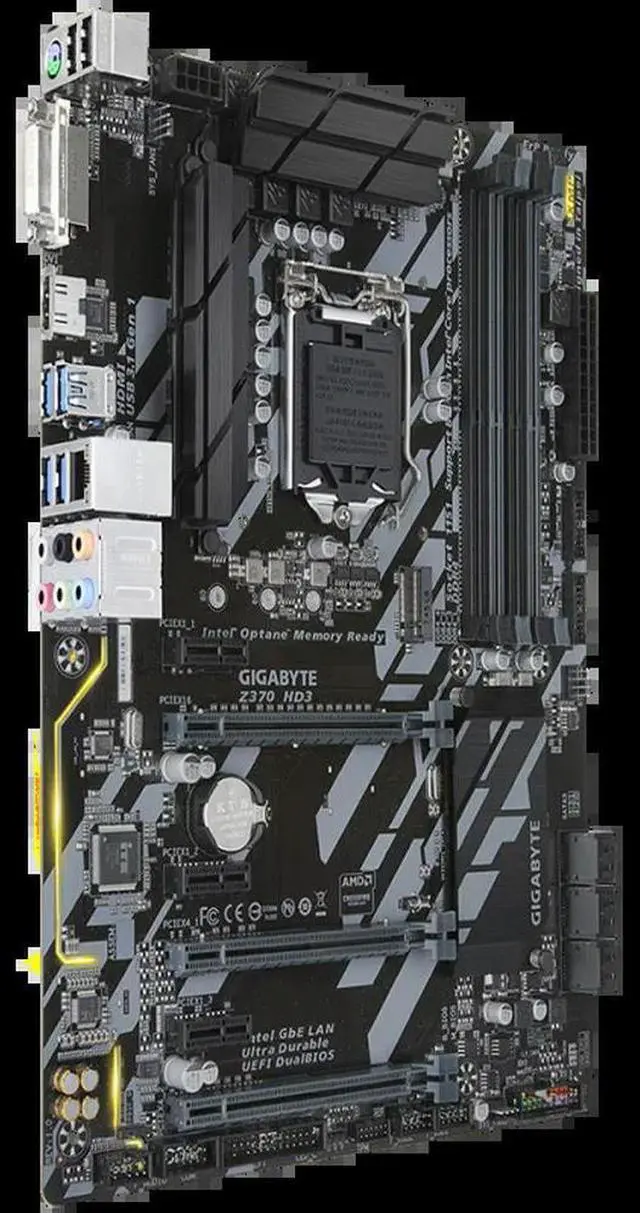 Alt view image 4 of 4 - Z370 HD3LGA1151 DDR4 64GB Core i7/i5/i3 PCI-E 3.0 64GB Z370 Desktop mainboard
