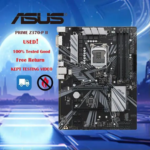 Main image of LGA 1151 PRIME Z370-P II Motherboard Support 8th 9th-Gen Core i7 i5 i3 CPU PCI-E 3.0 DDR4 64GB Desktop Z370