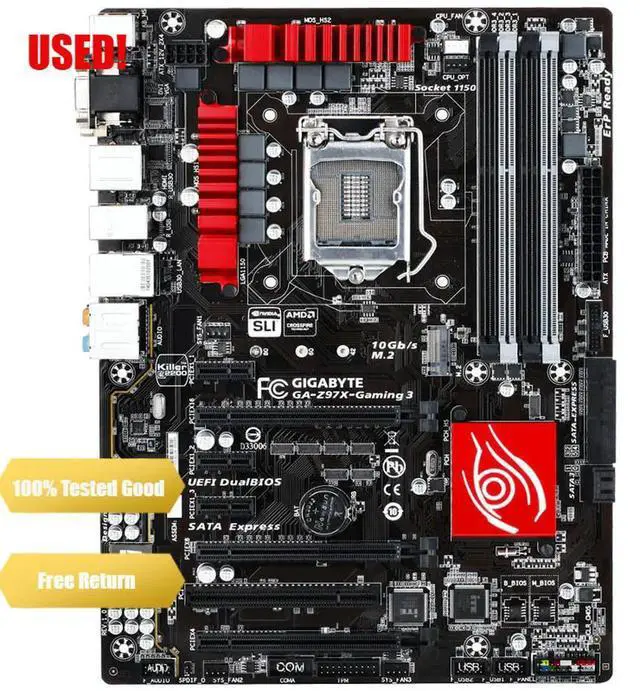 Alt view image 2 of 4 - GA-Z97X-Gaming 3 LGA 1150 DDR3 Z97X-Gaming 3 USB2.0 USB3.0 32GB Z97 desktop motherboard