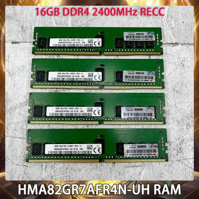 Main image of 1 Pcs For SK Hynix 16GB 16G DDR4 2400MHz 2400 RECC RAM HMA82GR7AFR4N-UH 1Rx4 PC4-2400T Memory