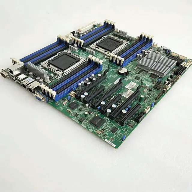 Alt view image 3 of 6 - DDR3 LGA2011 E5-2600 V1/V2 Series For S Server Motherboard X9DR3-F