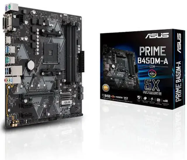 Alt view image 3 of 4 - PRIME B450M-A motherboard AM4 supports RYZEN CPU