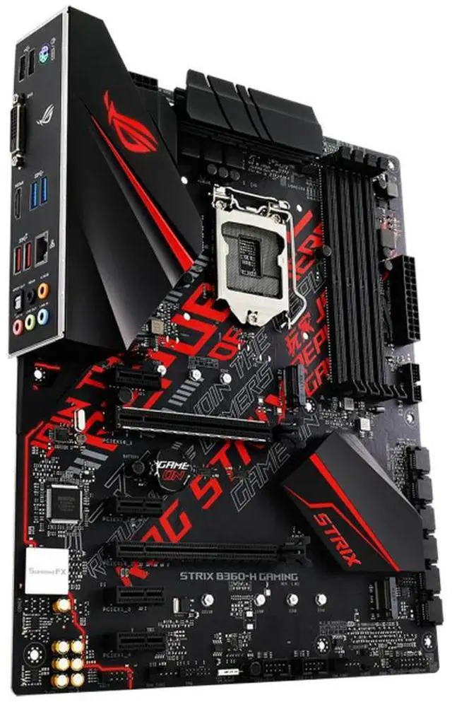 Alt view image 2 of 4 - ROG STRIX B360H GAMING motherboard with Aura Sync RGB LED DDR4 ATX Motherboard