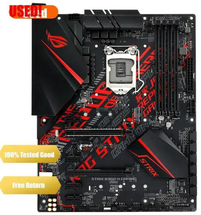 Main image of ROG STRIX B360H GAMING motherboard with Aura Sync RGB LED DDR4 ATX Motherboard