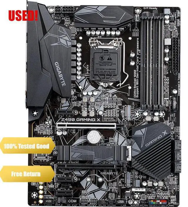 Main image of GA Z490 Gaming X Motherboard LGA 1200 Z490 Desktop Mainboard Support i3 i5 i7 10400F 10400 10100F 10700K
