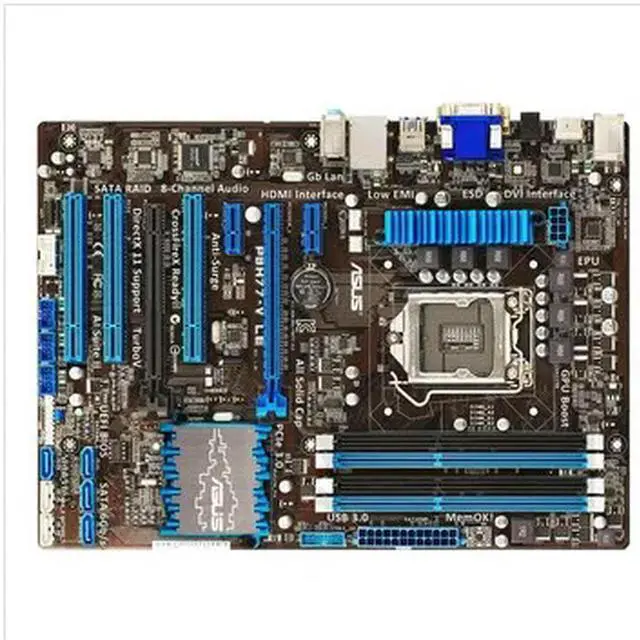 Alt view image 2 of 2 - P8H77-V LE Desktop Motherboard H77 Socket 1155 USB3.0 DDR3 32GB ATX On Sale