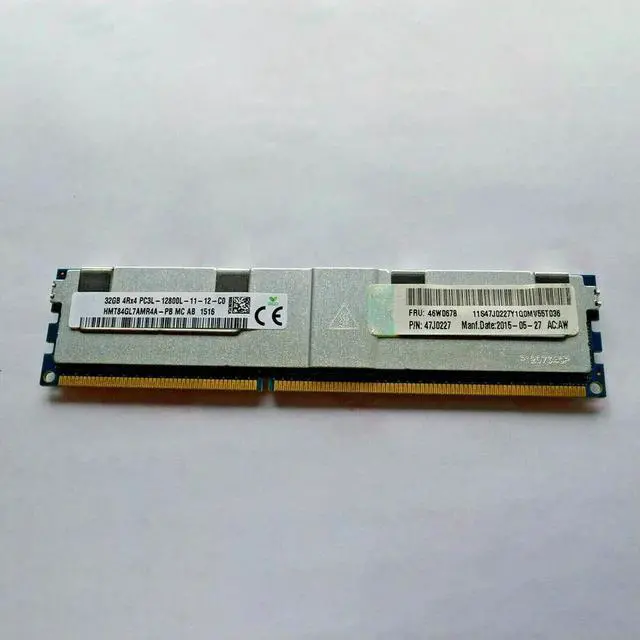 Alt view image 4 of 4 - Server Memory For 46W0678 46W0676 46W0678 47J0227 X3690 X5 X3750 M4 32GB 4Rx4 12800L DDR3 1600 RAM