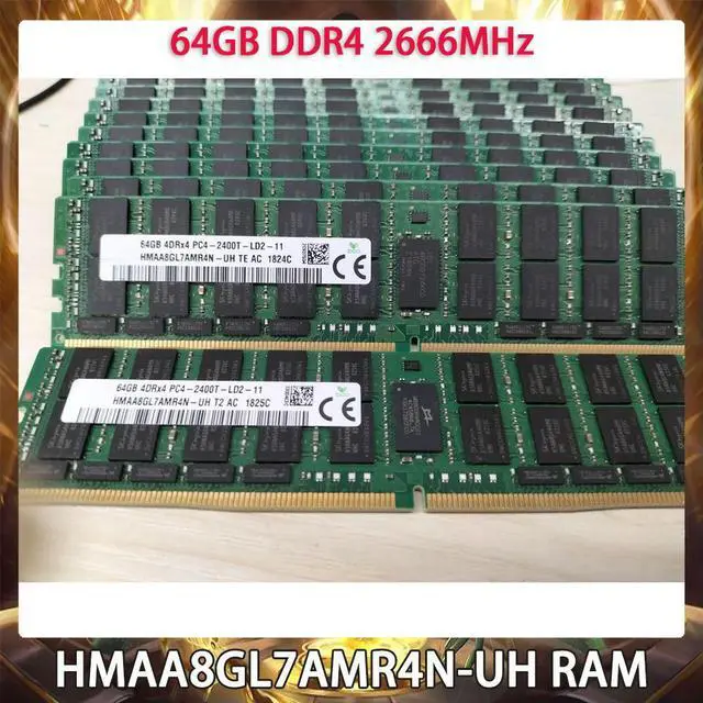 Main image of For SK Hynix 64GB DDR4 2666MHz RAM 4DRX4 PC4-2400T HMAA8GL7AMR4N-UH 2666 Memory