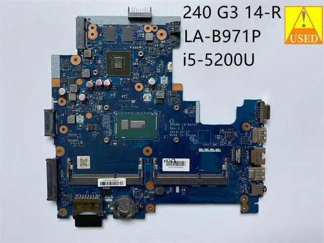 Main image of For 240 G3 14-R Laptop Motherboard LA-B971P with i5-5200U CPUFully Tested to Work ly